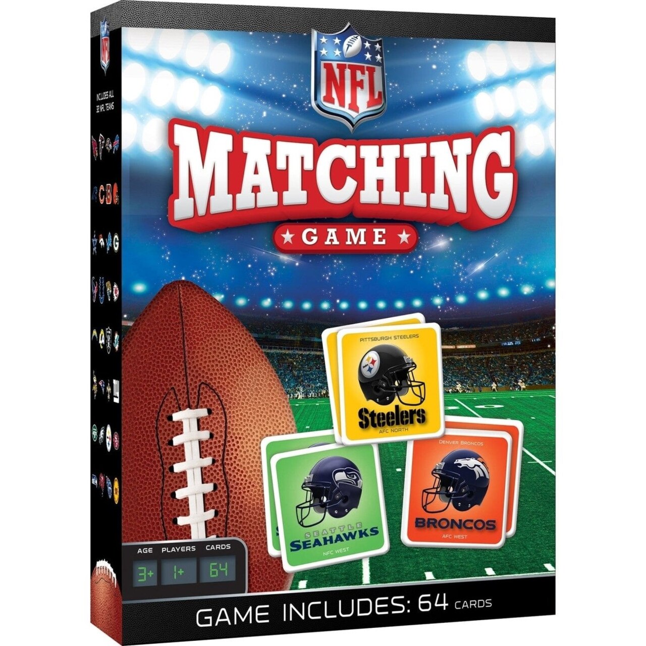 Nfl League Matching Game For Kids And Adults 32 Matching Pairs Fun Memory Game